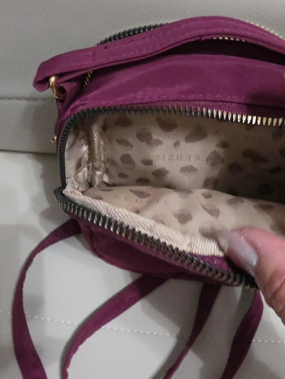 Kedzie Plum Compact Crossbody Bag